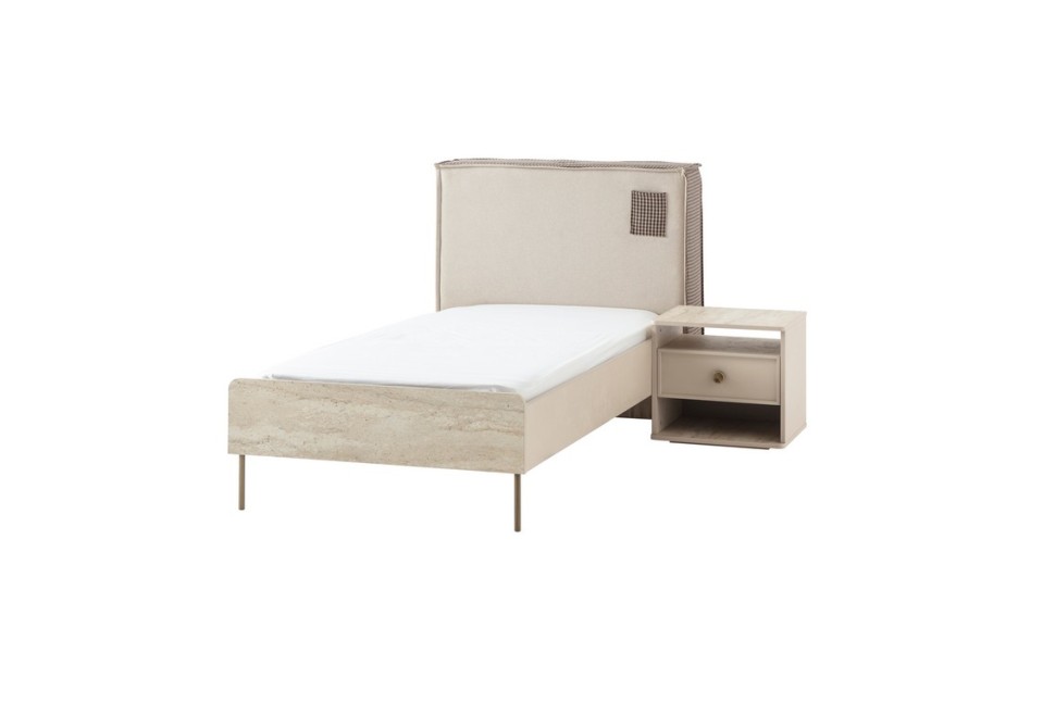 Partenon 120x200 Başlıklı & Bazalı Karyola
